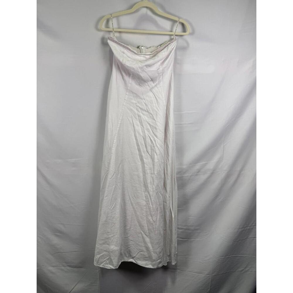 Favorite Daughter White Favorite Linen Dress Size 8 minor fabric pull - Picture 4 of 11